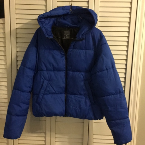 SMALL BLUE PUFFER COAT - Picture 2 of 4